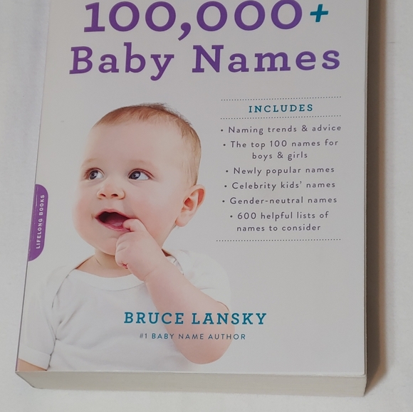 100,000+ Baby Names Book (Most helpful- Complete- Up to Date) Bruce Lansky - Picture 3 of 14